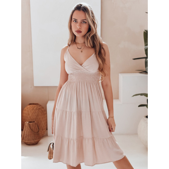 Sieviešu brūngana midi kleita Missbreeze EY2625 - Kleitas un tunikas Sieviešu brūngana midi kleita Missbreeze EY2625