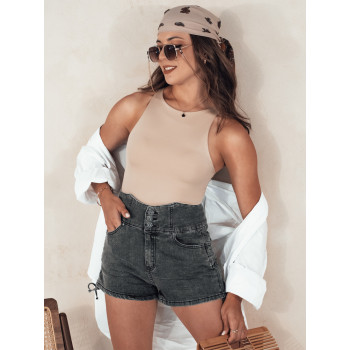 Sieviešu melni džinsa šorti Jeanlove