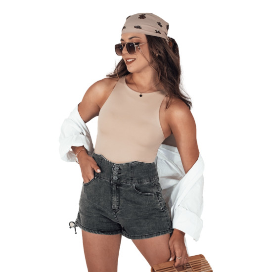 Sieviešu melni džinsa šorti Jeanlove SY0377 - Sievietēm Sieviešu melni džinsa šorti Jeanlove SY0377