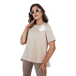 Sieviešu brūns T-krekls Binda Sieviešu brūns T-krekls Binda