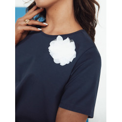 Sieviešu tumši zils T-krekls Binda Sieviešu tumši zils T-krekls Binda