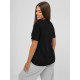 Sieviešu melns T-krekls Inlove JS/R61658 - T-krekls Sieviešu melns T-krekls Inlove JS/R61658