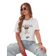Sieviešu melns T-krekls Classy RY2874 - T-krekls Sieviešu melns T-krekls Classy RY2874