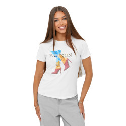 Sieviešu balts T-krekls Fact