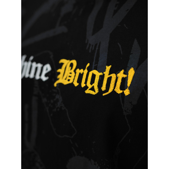 Vīriešu melns brīva piegriezuma krekls Shine Bright O/YN2/621Z - T-krekls Vīriešu melns brīva piegriezuma krekls Shine Bright O/YN2/621Z
