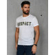 Vīriešu balts T-krekls Respect RX5648 - T-krekls Vīriešu balts T-krekls Respect RX5648
