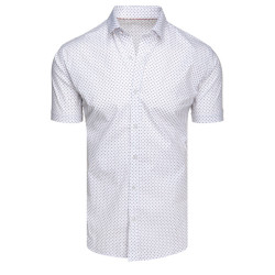 Vīriešu balts krekls ar īsām piedurknēm Toby