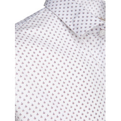 Vīriešu balts krekls ar īsām piedurknēm Toby