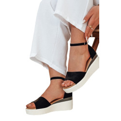 Sieviešu melnas sandales Lumisun Sieviešu melnas sandales Lumisun