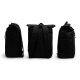 Melna mugursoma Styling PK4049 - Aksesuāri sievietēm Melna mugursoma Styling PK4049
