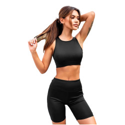 Sieviešu melns treniņtērps Sieviešu melns treniņtērps