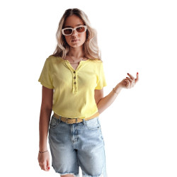 Sieviešu dzeltens T-krekls Elin Sieviešu dzeltens T-krekls Elin