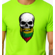 Vīriešu neona zaļš krekliņš Skull and Beard PK4015 - Piezīmes vīriešiem Vīriešu neona zaļš krekliņš Skull and Beard PK4015
