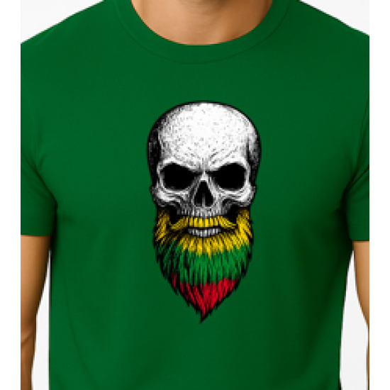 Vīriešu tumši zaļš krekls Skull and Beard PK4015 - Piezīmes vīriešiem Vīriešu tumši zaļš krekls Skull and Beard PK4015