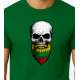 Vīriešu tumši zaļš krekls Skull and Beard PK4015 - Piezīmes vīriešiem Vīriešu tumši zaļš krekls Skull and Beard PK4015