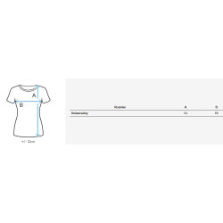 Sieviešu lielizmēra zils T-krekls Eling Sieviešu lielizmēra zils T-krekls Eling