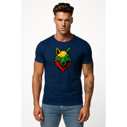Vīriešu tumši zils T-krekls Wolf
