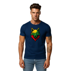 Vīriešu tumši zils T-krekls Wolf