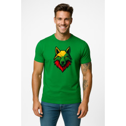 Vīriešu zaļš T-krekls Wolf