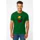 Men's dark green T-shirt Wolf PK4021 - Notes for men Men's dark green T-shirt Wolf PK4021
