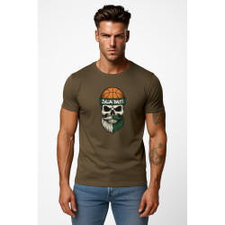Vīriešu haki krekls Skull and Ball