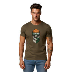 Vīriešu haki krekls Skull and Ball