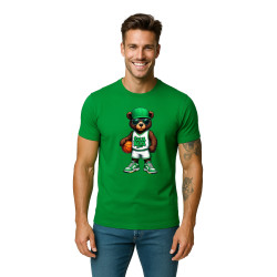 Vīriešu zaļš T-krekls Coon bez džempera