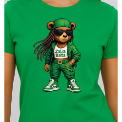 Sieviešu zaļš T-krekls Bear Sieviešu zaļš T-krekls Bear