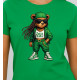 Sieviešu zaļš T-krekls Bear PK4023 - Piezīmes sievietēm Sieviešu zaļš T-krekls Bear PK4023