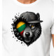 Vīriešu balts T-krekls Wolf grey PK4031 - Piezīmes vīriešiem Vīriešu balts T-krekls Wolf grey PK4031
