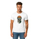 Vīriešu balts krekls Skull and Ball PK4022