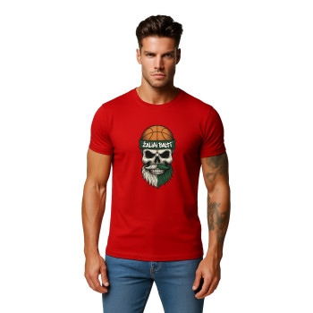 Brūns vīriešu T-krekls Skull and Ball