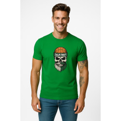 Vīriešu zaļš krekliņš Skull and Ball