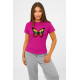 Sieviešu rozā T-krekls Butterfly PK4025 - Piezīmes sievietēm Sieviešu rozā T-krekls Butterfly PK4025
