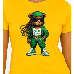 Sieviešu dzeltens T-krekls Bear Sieviešu dzeltens T-krekls Bear