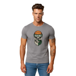 Vīriešu pelēks krekliņš Skull and Ball