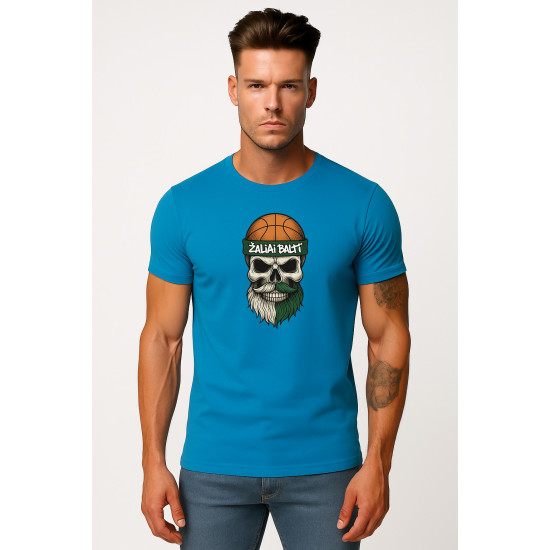 Vīriešu tirkīza krekliņš Skull and Ball PK4022 - Piezīmes vīriešiem Vīriešu tirkīza krekliņš Skull and Ball PK4022