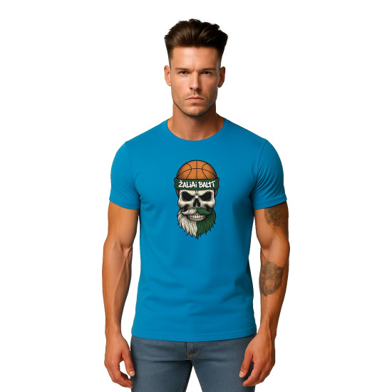 Vīriešu tirkīza krekliņš Skull and Ball PK4022 - Piezīmes vīriešiem Vīriešu tirkīza krekliņš Skull and Ball PK4022