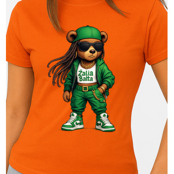 Sieviešu oranžs T-krekls Bear