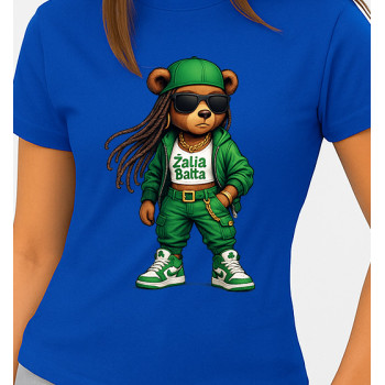 Sieviešu zils T-krekls Bear