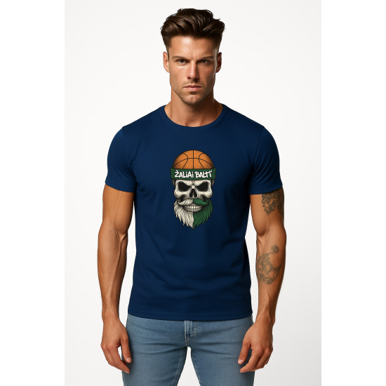 Vīriešu tumši zils krekls Skull and Ball PK4022 - Piezīmes vīriešiem Vīriešu tumši zils krekls Skull and Ball PK4022