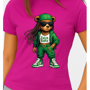 Sieviešu rozā T-krekls Bear