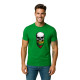 Vīriešu zaļš krekliņš Skull and Beard PK4015 - Piezīmes vīriešiem Vīriešu zaļš krekliņš Skull and Beard PK4015
