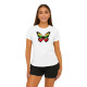 Sieviešu balts T-krekls Butterfly PK4025