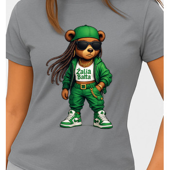 Sieviešu pelēks T-krekls Bear