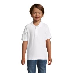 Bērnu balts polo krekliņš Enjoy