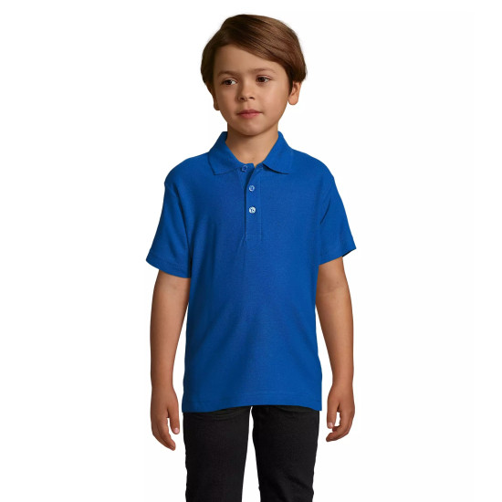 Bērnu polo krekliņš spilgti zilā krāsā Izbaudiet KIDS11990 - Bērniem Bērnu polo krekliņš spilgti zilā krāsā Izbaudiet T-krekls