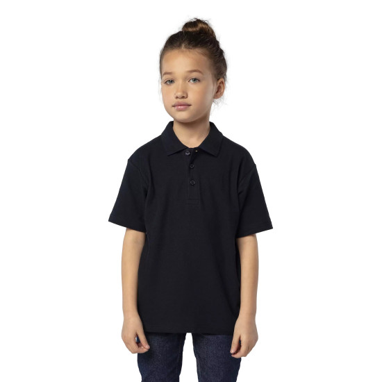 Bērnu uniseksa melns polo krekliņš Enjoy KIDS11990 - Bērniem Bērnu uniseksa melns polo krekliņš Enjoy T-krekls