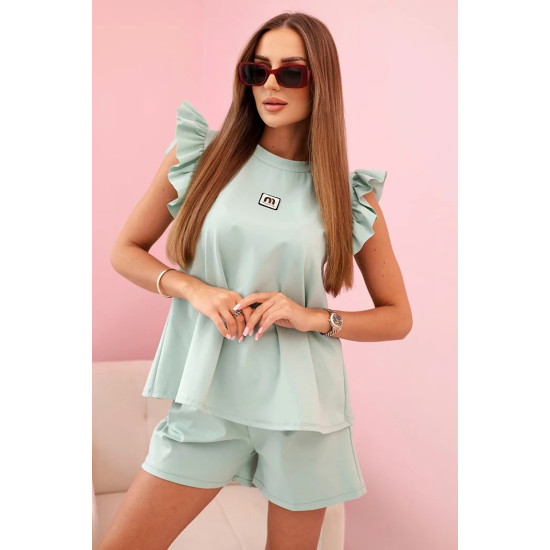 Sieviešu komplekts in mint Colton 32326 - Sievietēm Sieviešu komplekts in mint Colton 32326