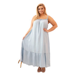 Sieviešu gaiši zila kleita Besil Sieviešu gaiši zila kleita Besil